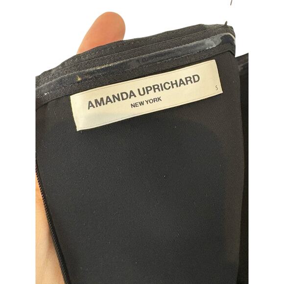 Amanda Uprichard Wolfe Gown Strapless Rose Embellished Formal Gala Party Prom SM - Picture 9 of 11